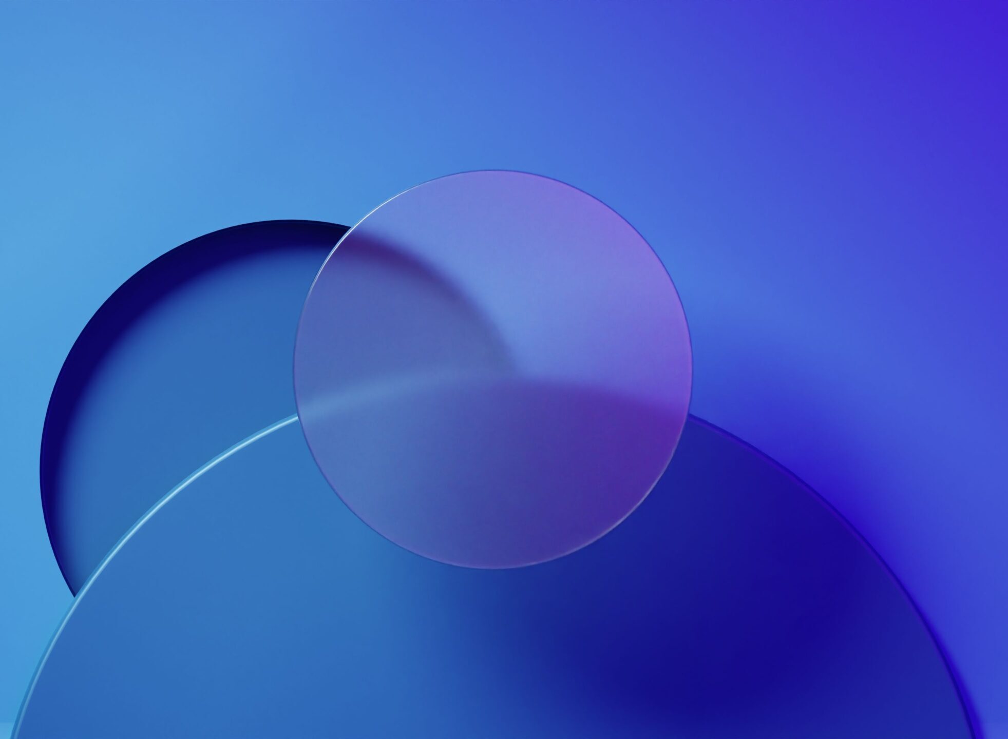 A central dot remains fixed while surrounding elements shift and move, representing identity staying stable through change.