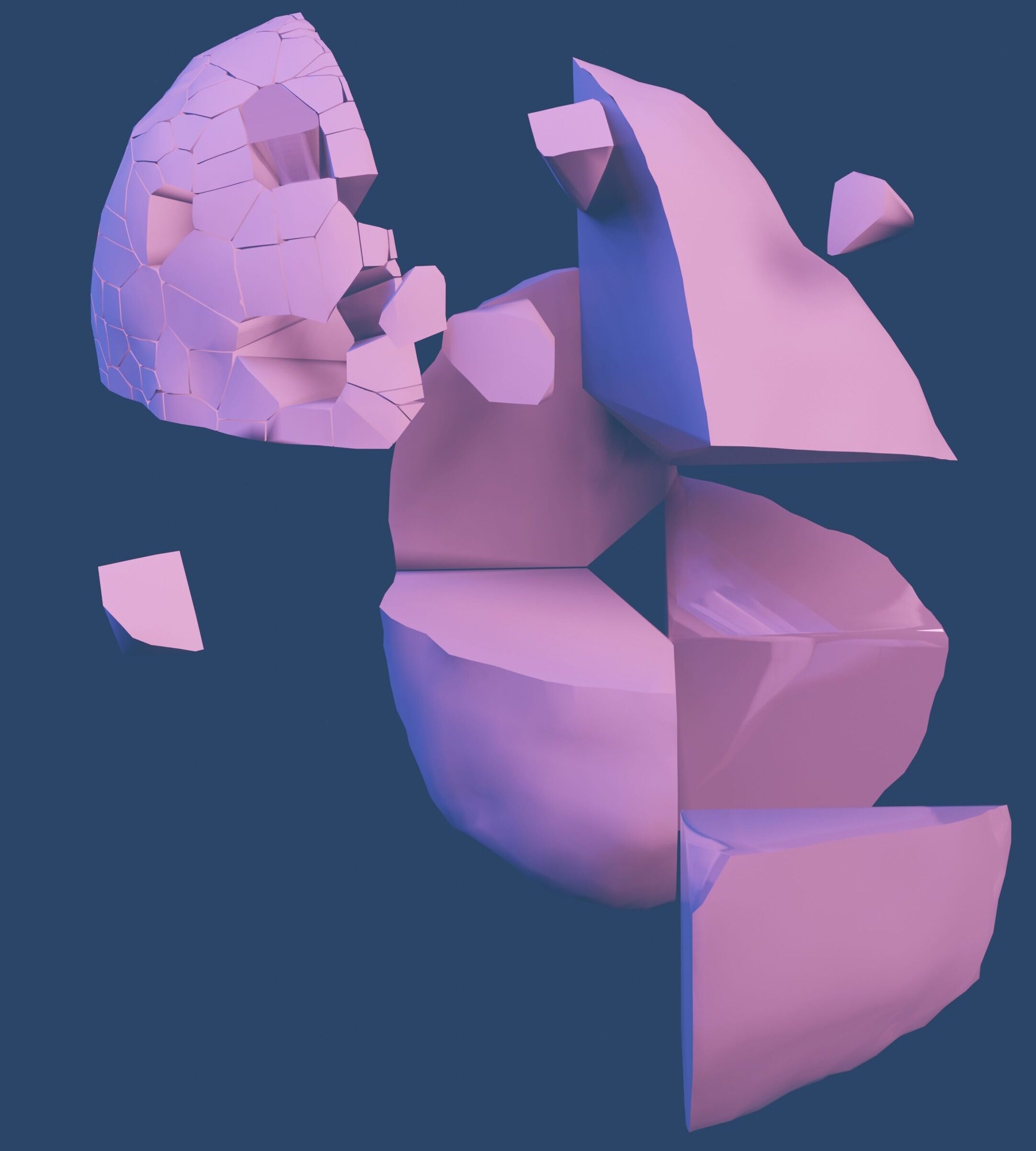 Abstract fractured geometric network with dissolving nodes and broken grid lines showing systemic pricing distortion.